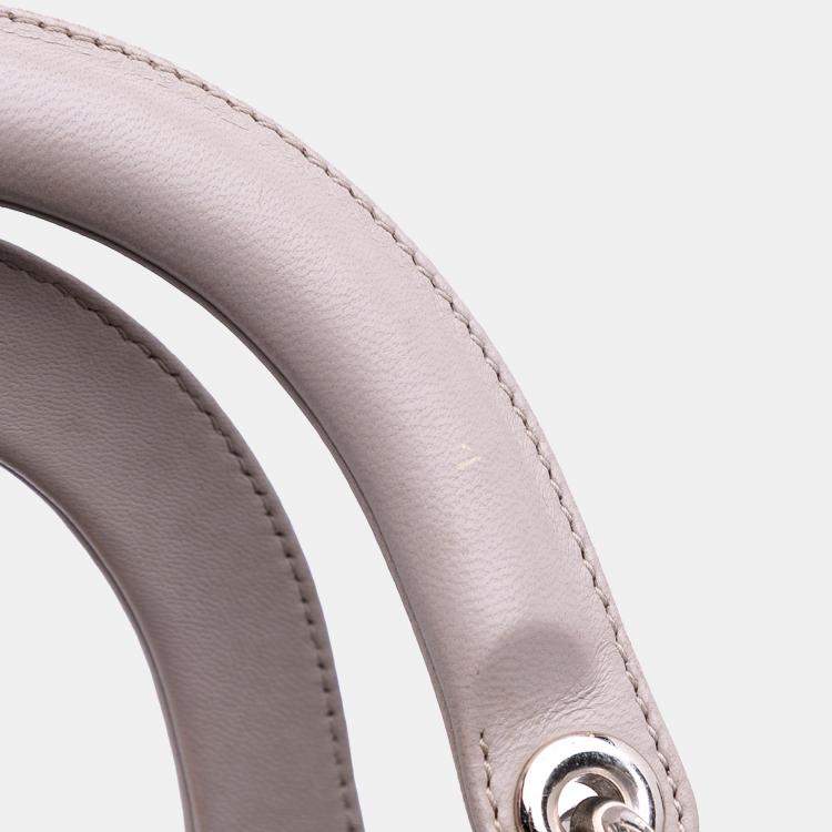 Pre Owned Dior Purple Large Lambskin Cannage Lady Dior