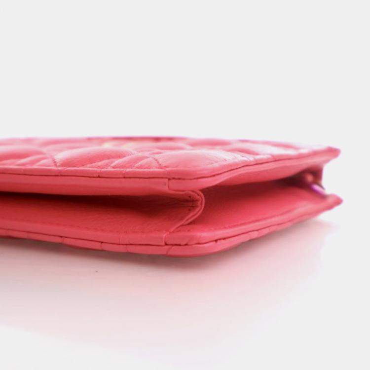 Pre Owned Dior Every Dior Caro Pink Calfskin Pouch Bag