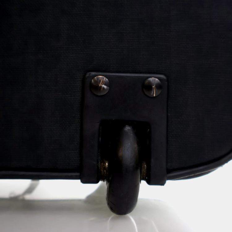 Pre Owned Dior Oblique Black Coated Canvas Travel Bag
