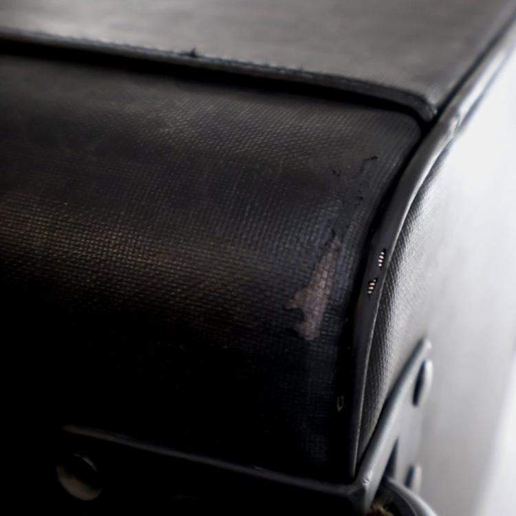 Pre Owned Dior Oblique Black Coated Canvas Travel Bag
