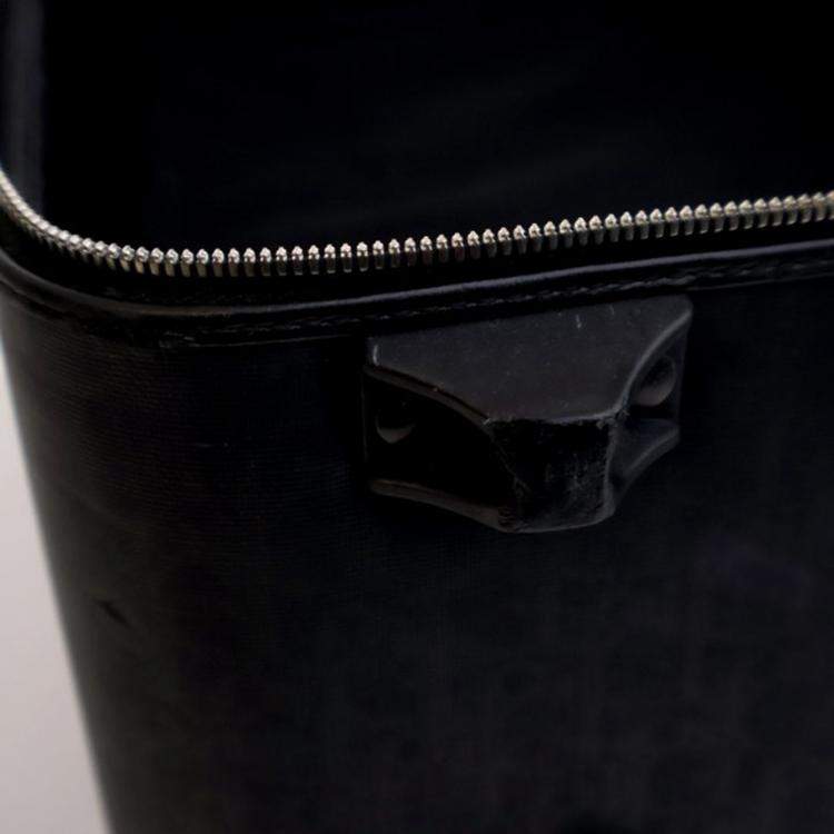 Pre Owned Dior Oblique Black Coated Canvas Travel Bag