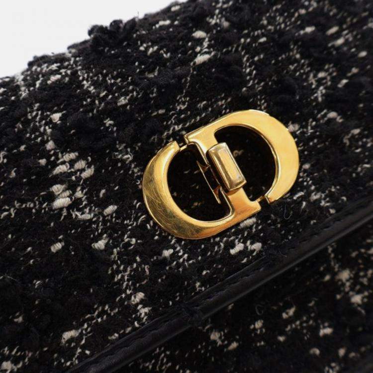 Pre Owned Dior Miss Caro Tweed Flap Shoulder Bag