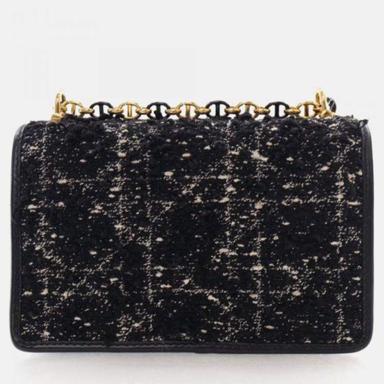 Pre Owned Dior Miss Caro Tweed Flap Shoulder Bag