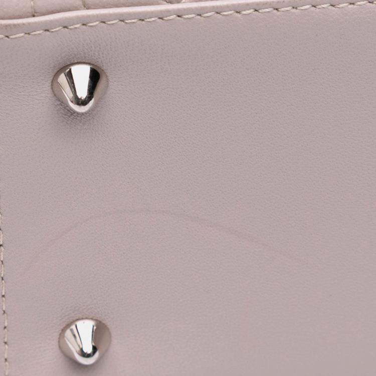 Pre Owned Dior Multicolor Medium Tricolor Lambskin Cannage Lady Dior