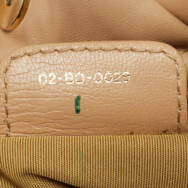 Pre Owned Dior Beige Cannage Leather Le Trente Shoulder Bag