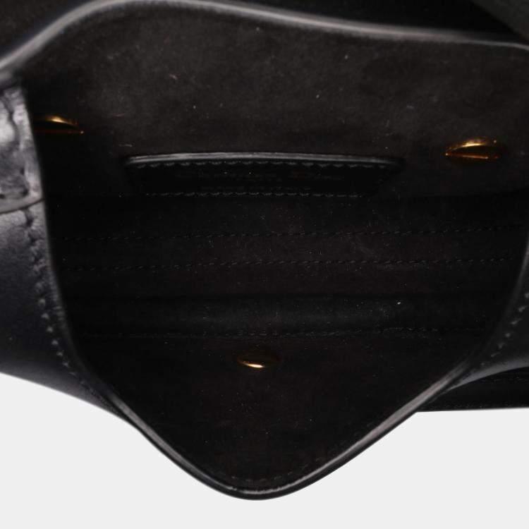 Pre Owned Dior Black Micro Calfskin Bobby Crossbody