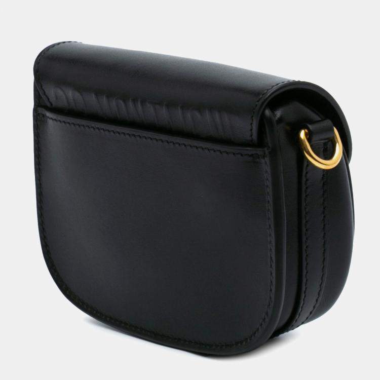 Pre Owned Dior Black Micro Calfskin Bobby Crossbody