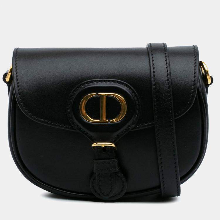 Pre Owned Dior Black Micro Calfskin Bobby Crossbody