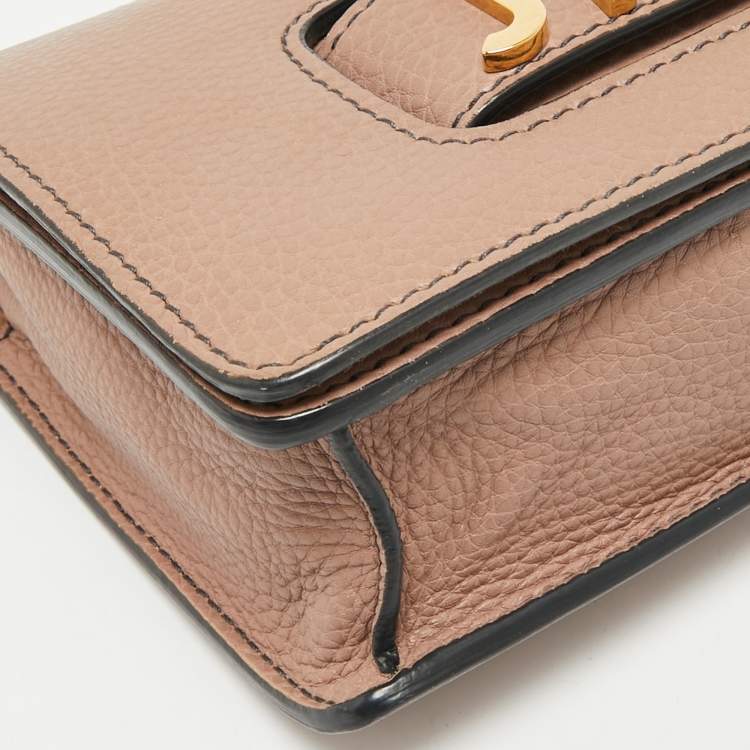Pre Owned Dior Mauve Leather J’adior Flap Shoulder Bag