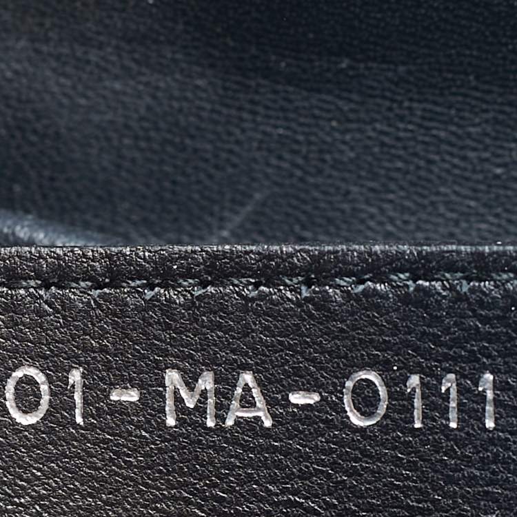 Pre Owned Dior Black Cannage Stitched Leather Large Lady Dior Tote