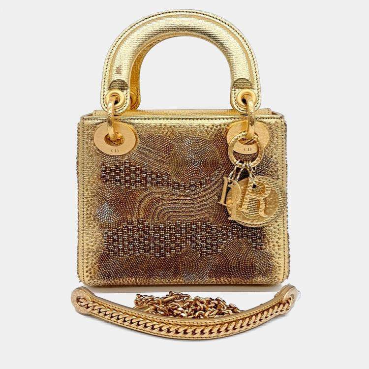 Pre Owned Dior X Olgard Amaral Lady Bag Mini