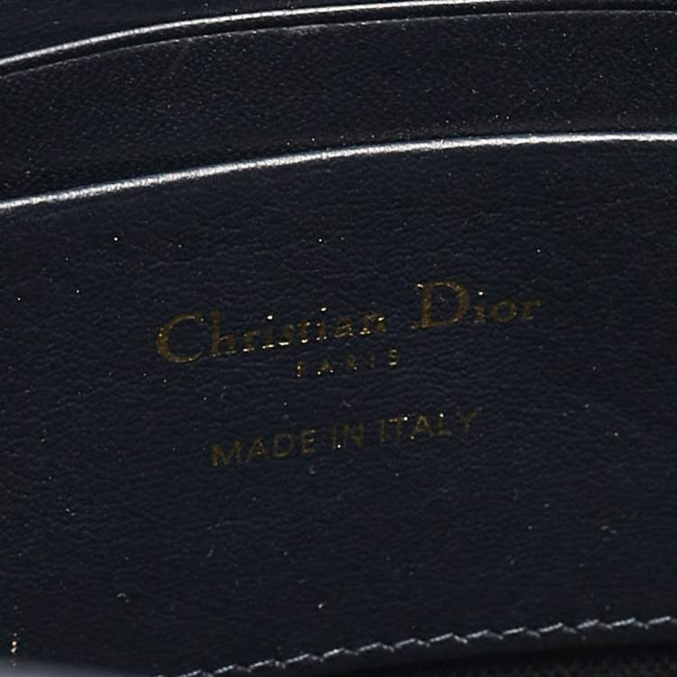 Pre Owned Dior Navy Blue Oblique Canvas 30 Montaigne Pouch