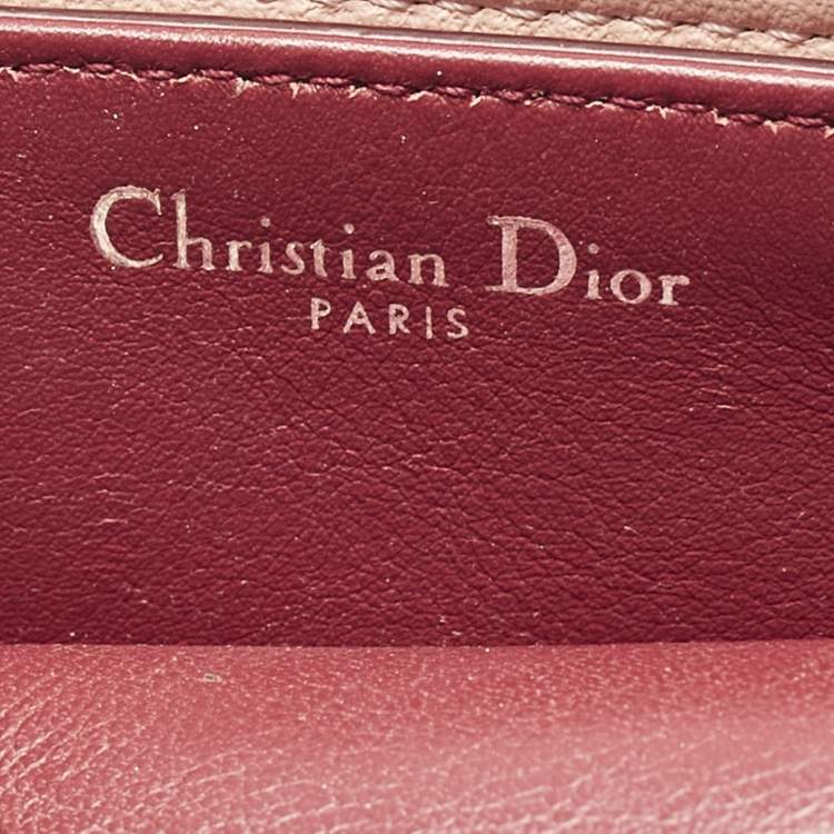 Pre Owned Dior Red Calfhair and Leather Medium Diorever Tote