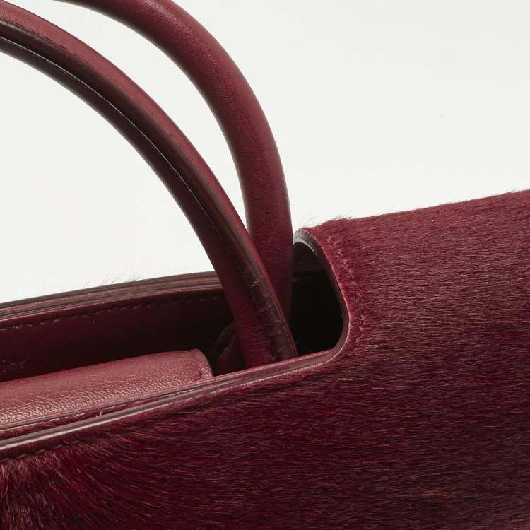 Pre Owned Dior Red Calfhair and Leather Medium Diorever Tote