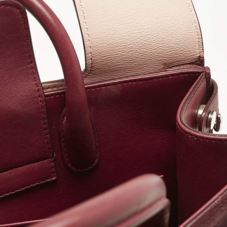 Pre Owned Dior Red Calfhair and Leather Medium Diorever Tote