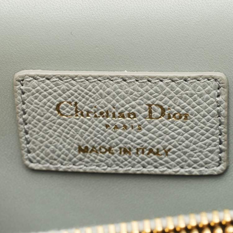 Pre Owned Dior Grey Leather Medium St Honoré Tote