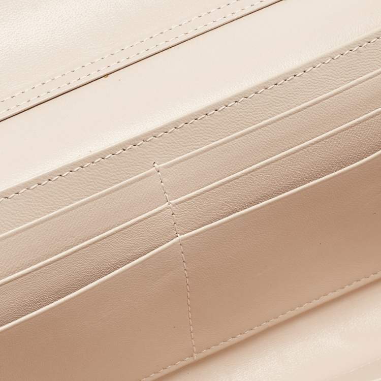 Pre Owned Dior Blush Pink Leather Diorama Wallet on Chain