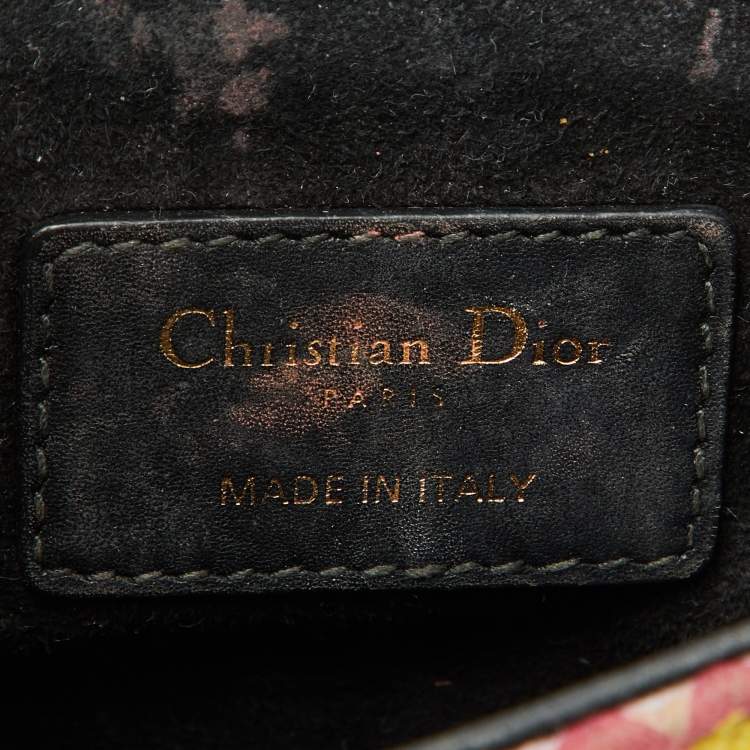 مملوكة مسبقًا Dior Multicolor Beaded and Leather Mini Saddle Bag