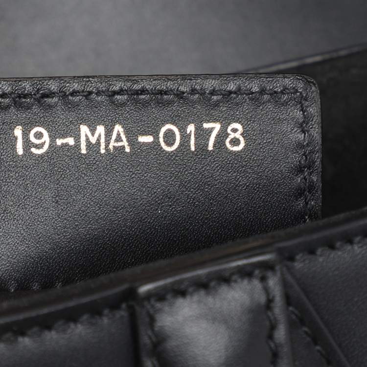 Pre Owned Dior Black Leather Saddle Bag
