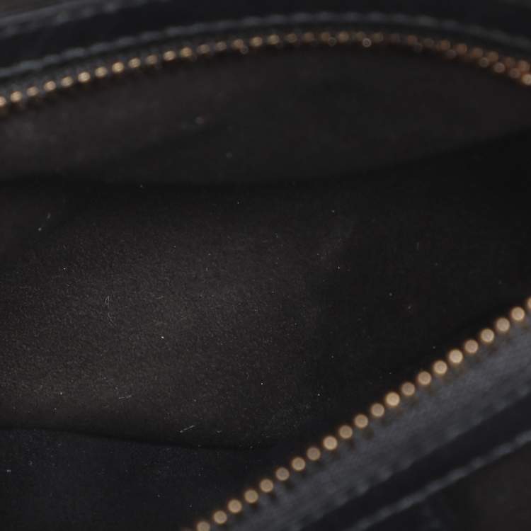 Pre Owned Dior Black Leather Saddle Bag