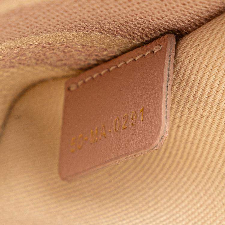 Pre Owned Dior Pink Medium Canvas Houndstooth Embroidered Lady D Lite