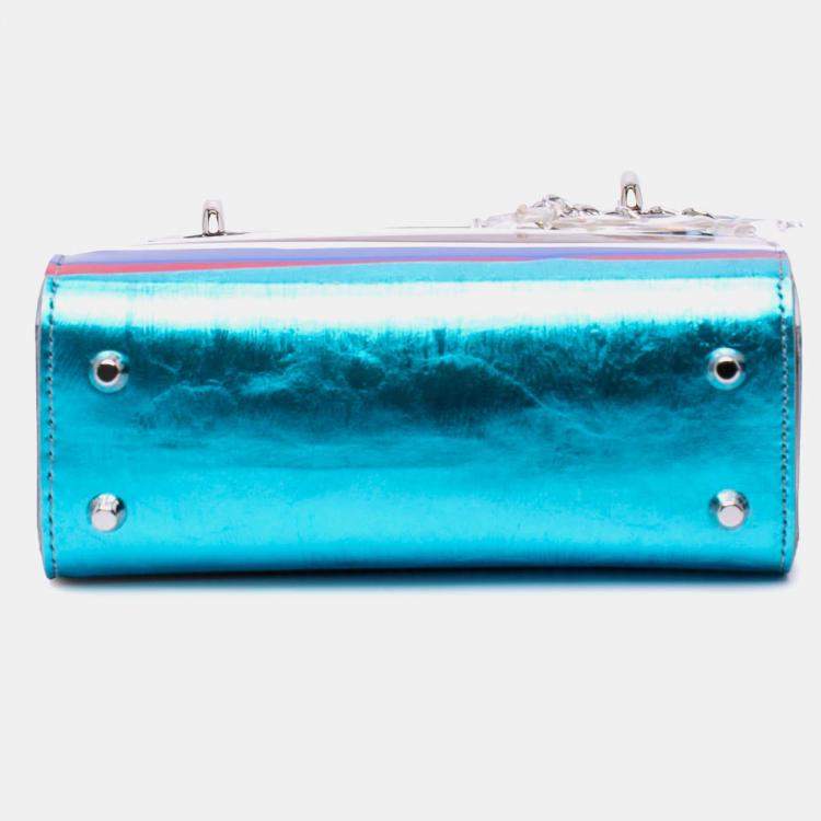 Pre Owned Dior Lady Dior Medium PVC Technical Fabric Handbag