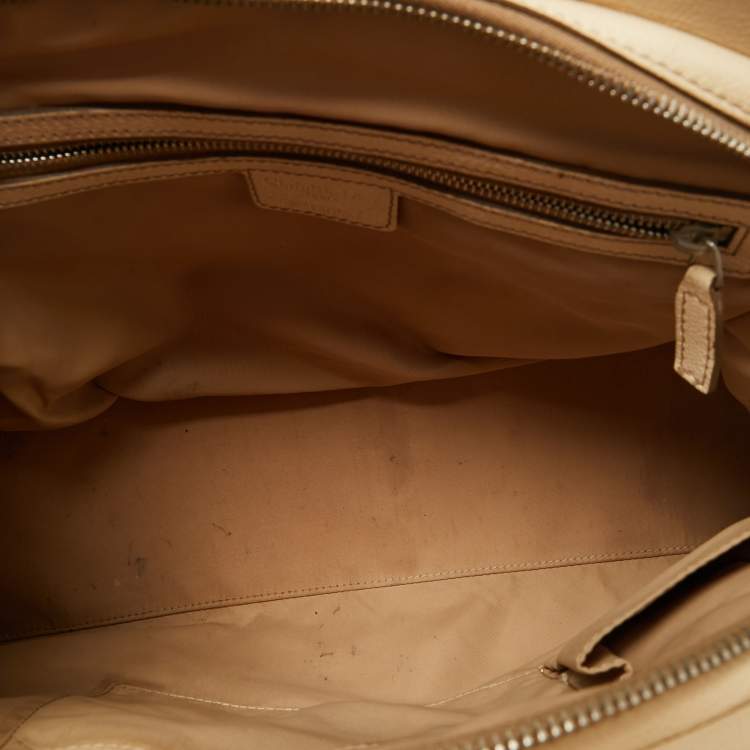 Pre Owned Christian Dior Beige Monogram My Dior Frame Pocket Satchel