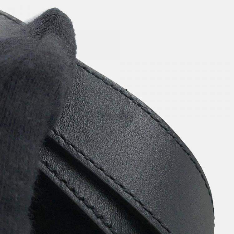 Pre Owned Dior To Jules Macrocannage Black Calf Leather Size Medium