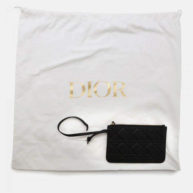 Pre Owned Dior To Jules Macrocannage Black Calf Leather Size Medium