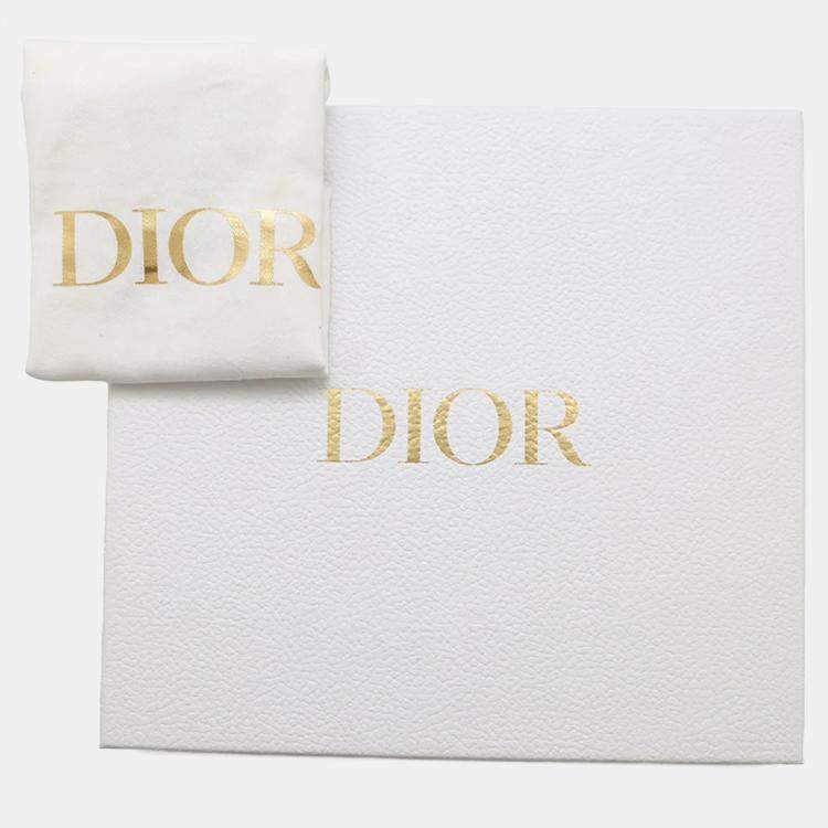 Pre Owned Dior Diorstar Hobo Bag Macrocannage Crinkled Black Calf Leather