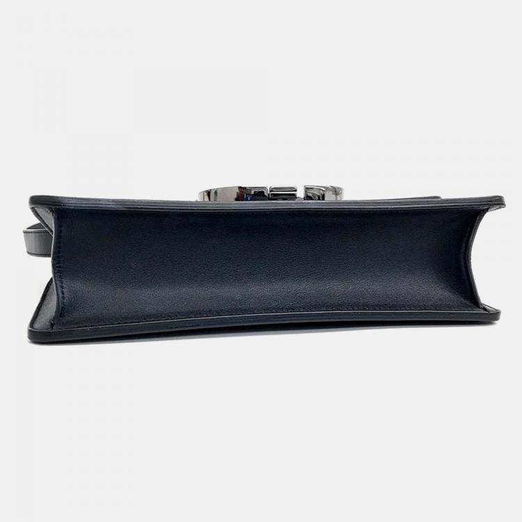 Pre Owned Dior Black Leather 30 Montaigne Bag