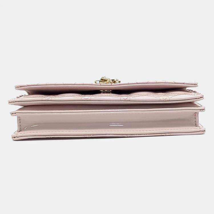 Pre Owned Dior Pink Patent Leather Patent My Dior Top Handle Mini Bag
