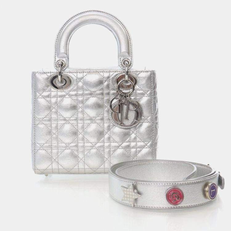 مملوكة مسبقًا Christian Dior My Lady Dior Small Lucky Badges Calfskin Handbag