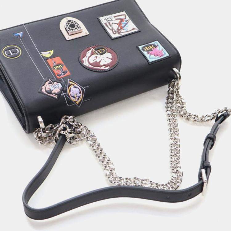 Pre Owned Dior Diorama Medium Calfskin Flap Bag