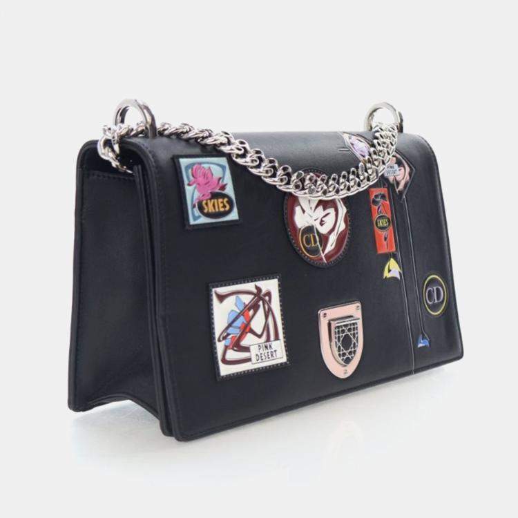 Pre Owned Dior Diorama Medium Calfskin Flap Bag