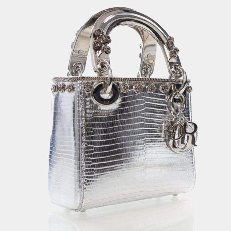 Pre Owned Dior Mini Lizard Lady Dior
