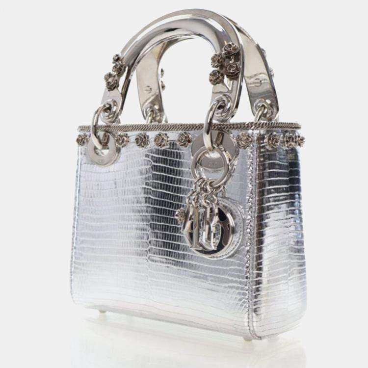 Pre Owned Dior Mini Lizard Lady Dior