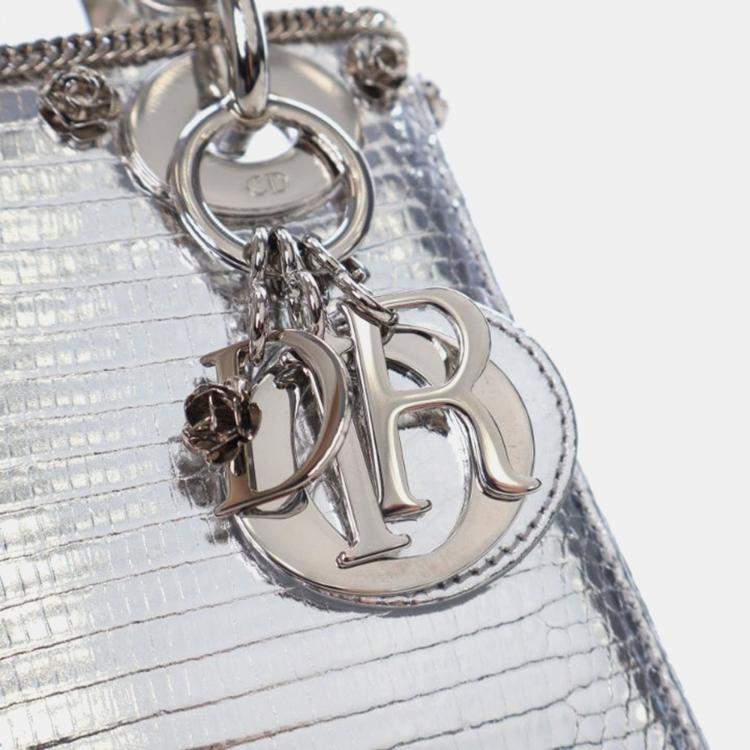 Pre Owned Dior Mini Lizard Lady Dior