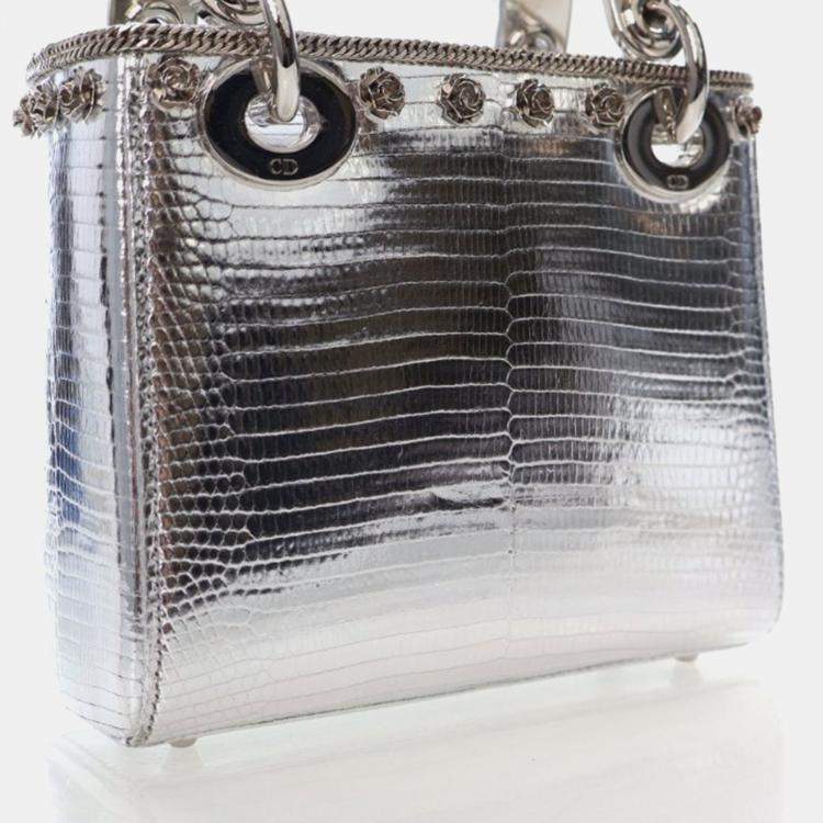 Pre Owned Dior Mini Lizard Lady Dior