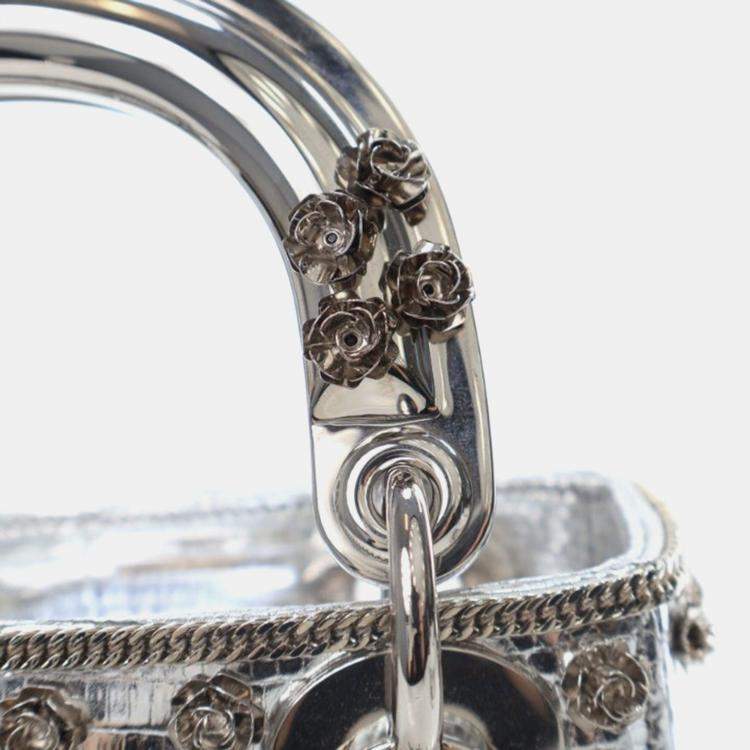 Pre Owned Dior Mini Lizard Lady Dior