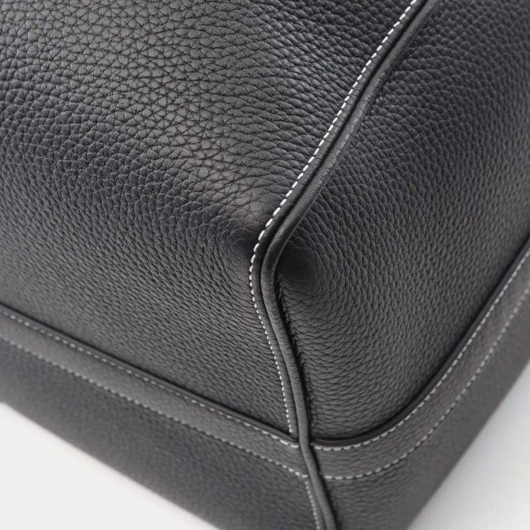Pre Owned Dior Rango 50 Black Leather Boston Bag