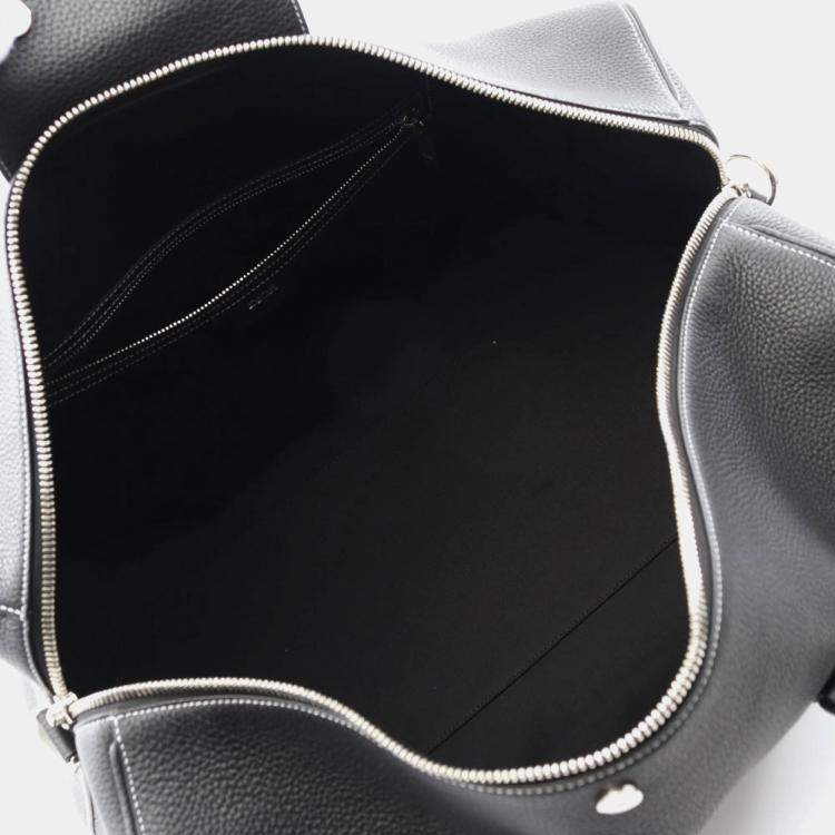 Pre Owned Dior Rango 50 Black Leather Boston Bag