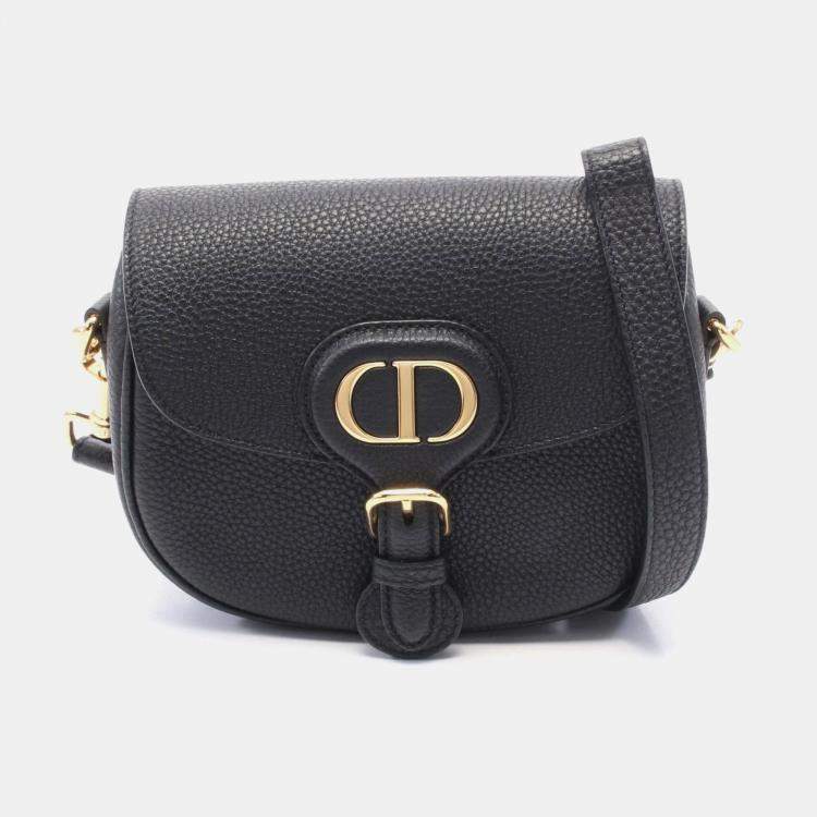 Pre Owned Dior Bobby Small Black Leather Shoulder Bag