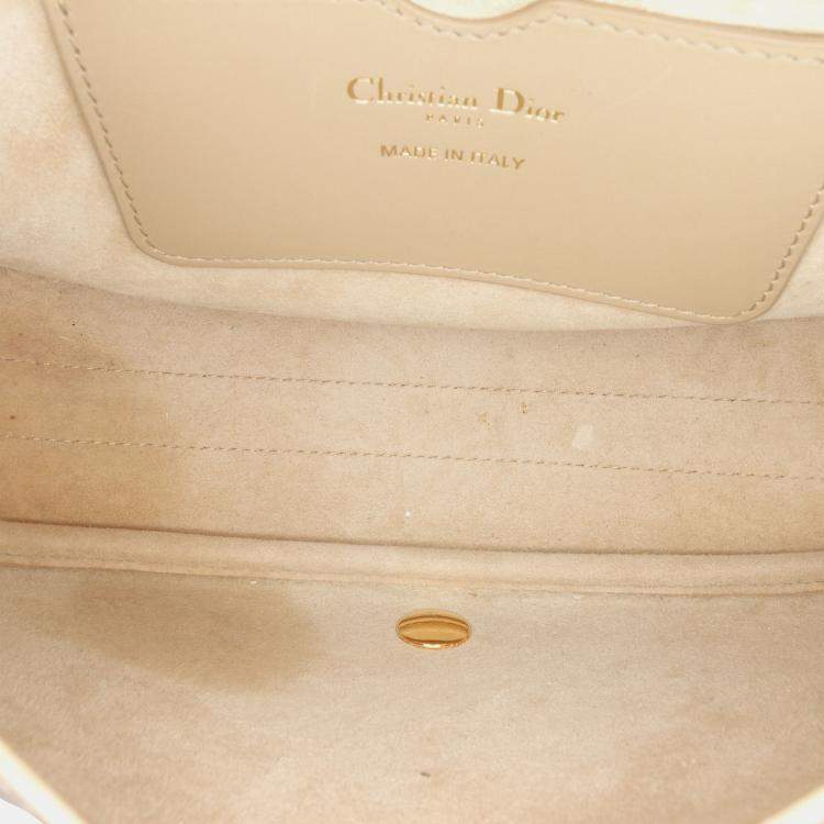 Pre Owned Dior Beige Medium Leather Bobby Crossbody