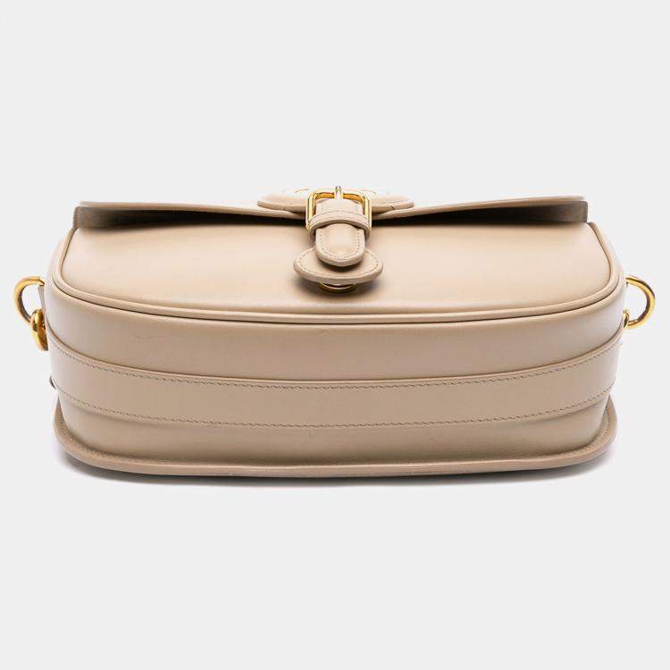 Pre Owned Dior Beige Medium Leather Bobby Crossbody