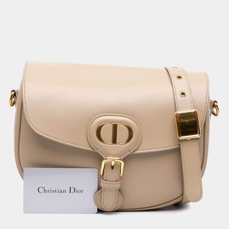 Pre Owned Dior Beige Medium Leather Bobby Crossbody