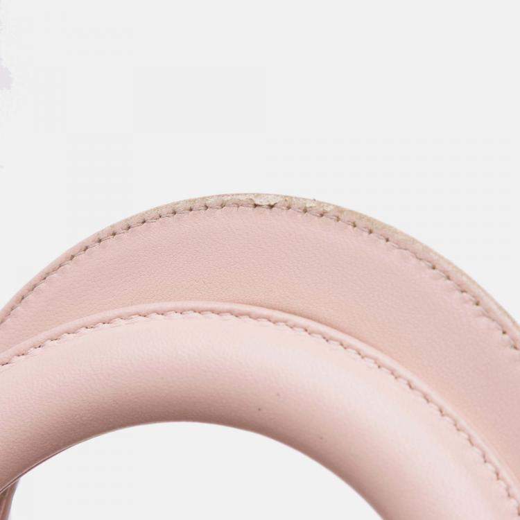 Pre Owned Dior Pink Large Lambskin Cannage Lady Dior