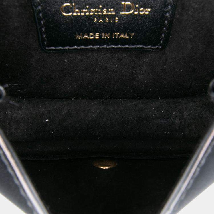 Pre Owned Dior Black Micro Leather Bobby Crossbody