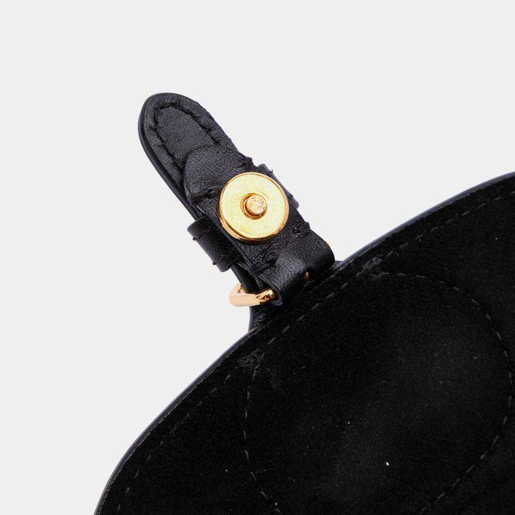 Pre Owned Dior Black Micro Leather Bobby Crossbody