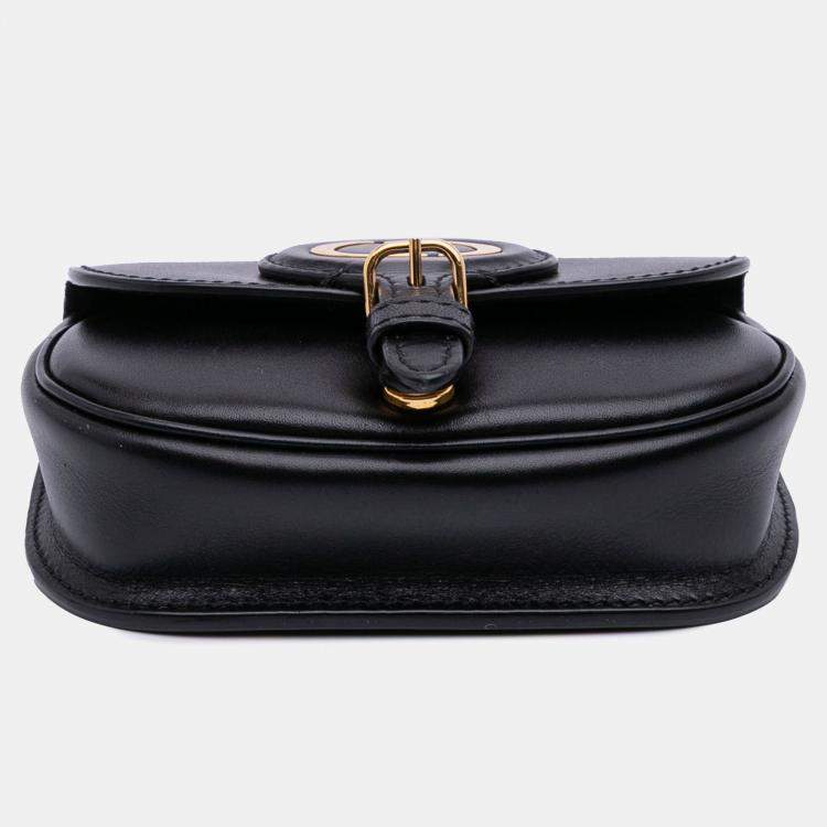 Pre Owned Dior Black Micro Leather Bobby Crossbody